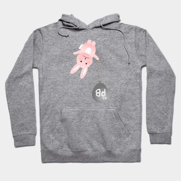 Lead Balloon Sinking Kawaii bunny Pb 82 Hoodie by Lyrical Parser